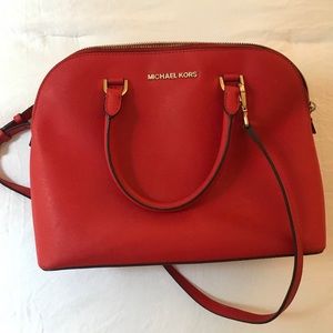 Orange Michael Kors bag